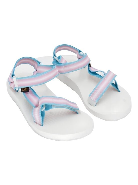 Teva Shoes - Teva Original Universal Gradiate Pastel Blue Pink White Sandal Sz 8M